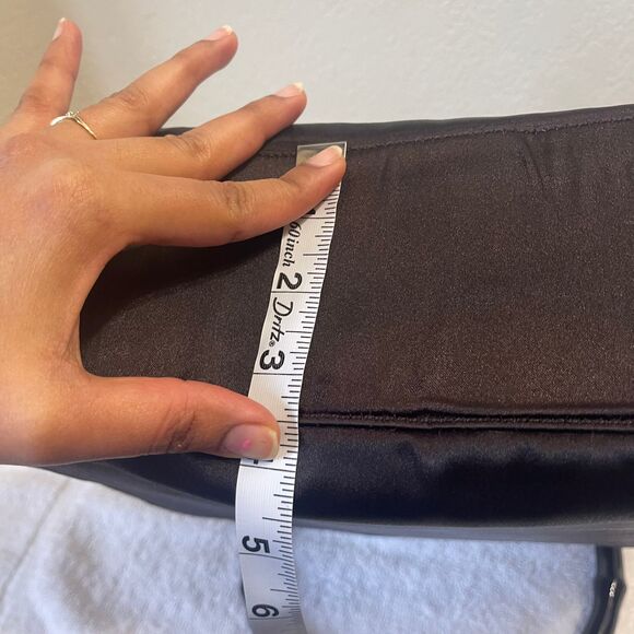 Vintage GUCCI Women's Bamboo Handle Hobo Satin Brown Shoulder Handbag - Picture 11 of 13